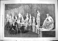 Old Antique Print *3821 1862 International Exhibition Roman Court Statues