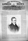 Original Old Antique Print 1862 Dr. John Bird Sumner Archbishop Can Victorian