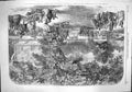 Original Old Antique Print 1862 Fete Harvey Shriff Norfolk Crown Point Norwich