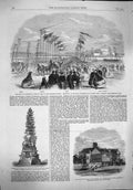 Original Old Antique Print 1862 Duke Cambridge Channel Islands Guernsey Bolton