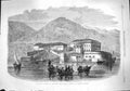 Original Old Antique Print 1862 Garibladi Quarters Varignano Spezia Mo Victorian