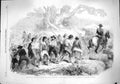 Original Old Antique Print 1862 Garibaldian Prisoners Aspromonte Forts Genoa