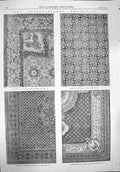Original Old Antique Print 1862 Axminster Carpet Watson Bontor Woodward 19th