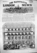 Original Old Antique Print 1862 Hartley Institution Southampton Lord Palmerston