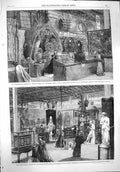 Original Old Antique Print 1862 Italian Court International Exhibition Guiana
