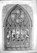 Original Old Antique Print 1862 Stained Glass Window International Exhibition