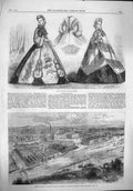Original Old Antique Print 1862 Paris Fashion Allsopp Pale-Ale Brewery Burton