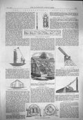 Old Antique Print 1862 Scott'S Glass Walls Weeks Hothouse Robinson Cask 19th