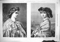 Old Antique Print 1862 Pall Mall Art Exhbition Morning Evening Dress Lady 19th