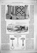 Original Old Antique Print 1862 Clay Manufactures Shropshire Croskill Reaping