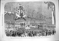 Original Old Antique Print 1862 Railway Gottenburg Stockholm Sweden Station