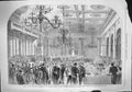 Original Old Antique Print 1862 Banquet Gottenburg Railway Stockholm Sweden