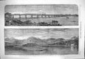 Old Antique Print 1862 Viaduct Taptee Surat Train India Railway Loch Tay 19th
