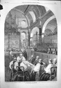 Old Antique Print 1862 Confirmation Longley Archbishop Canterbury Church 19th