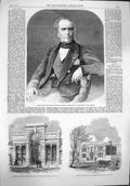 Original Old Antique Print 1862 Baron Gros French Ambassador Court James Is 19th