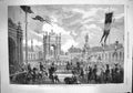 Original Old Antique Print 1862 Boulevard Prince Eugene Paris France Emperor