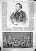 Old Antique Print 1862 Ellicott Bishop Gloucester Cotton Famine Gaythorn 19th