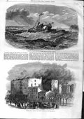 Old Antique Print 1863 Canadian Steamer Lachine Lawrence Rossin Toronto 19th