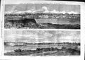 Old Antique Print 1863 Victoria Vancouver Wesleyan Church Douglas Harbour 19th