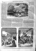 Original Old Antique Print 1863 Lunatic Asylum Aberdeen Paul'S Industrial 19th