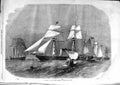 Original Old Antique Print 1863 Imperial Chinese Squadron Ships Osprey Chin 19th