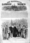 Original Old Antique Print 1863 Prince Wales Oaths Peer Realm House Lords 19th