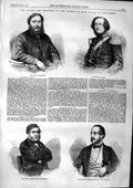 Antique Old Print *3793 1863 Earl Granard Dudley Bazley Calthorpe Parliament