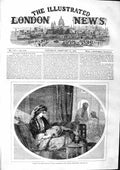 Original Old Antique Print 1863 View Xarifa Beautiful Lady Frank Wyburd 19th