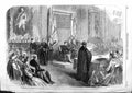 Original Old Antique Print 1863 Freedom Fishmongers Company Prince Wale 19th