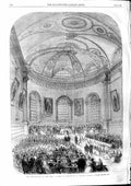 Original Old Antique Print 1863 Installation Earl Rosse Trinity College Dublin