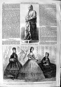 Old Antique Print 1863 Statue Lord Cockburn Parliament Edinburgh Fashion 19th