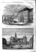 Old Antique Print 1863 Prince Christian Denmark Copenhagen Fredericksborg 19th