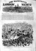 Original Old Antique Print 1863 Princess Alexandra Wales London Procession 19th