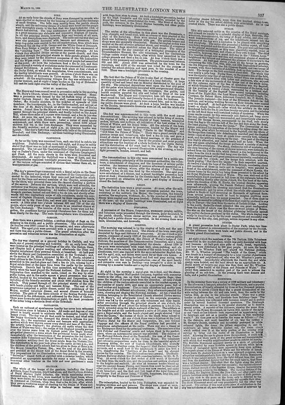 Old Antique Print 1863 Lace Lappet Scarf King Belgians Princess Flounce 19th