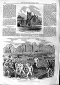 Old Antique Print 1863 Sandringham Church Norfolk Oxford Boat Race Sport 19th