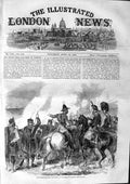 Original Old Antique Print 1863 London Scottish Volunteers Brighton Review Sier
