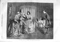 Old Antique Print 1863 Hayllar Fine Art Practical Joke Ladies Men Romance 19th