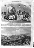 Original Old Antique Print 1863 War Emissaries King Ashantee GCoast Victorian