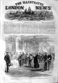 Old Antique Print 1863 Adresses Prince Princess Wales Marlborough House 19th