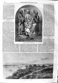 Original Old Antique Print 1863 View City Phopal Her Highness Begum Lady 19th