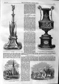 Original Old Antique Print 1863 Dalrymple Chapel School Essex Kerr Gough Irish