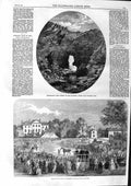 Old Antique Print 1863 Arch Sungseyla River Sind Earl Stamford Stud Quorn 19th