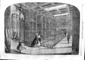 Old Antique Print 1863 Armoury Tower London Council Chamber Arms Weapons 19th