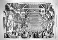 Original Old Antique Print 1863 Oxford Commemoration Ball Prince Wales Exchange