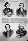 Old Antique Print 1863 William Boxall Henry Weekes Goodall Henry Le Jeune 19th