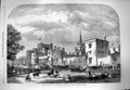 Original Old Antique Print 1863 Ashridge House Buckinghamshire Earl B Victorian