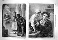 Original Old Antique Print 1863 Sunday Betzingen Knetensburg Osborn Shipwright