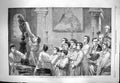 Original Old Antique Print 1863 Te Deum Country Church Children Leon Gauthier