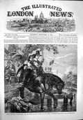 Original Old Antique Print 1863 Palace Westminster Jane Lane Charles Worcester