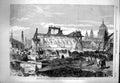 Original Old Antique Print 1863 View Works London Chatham Railway Blackfriars